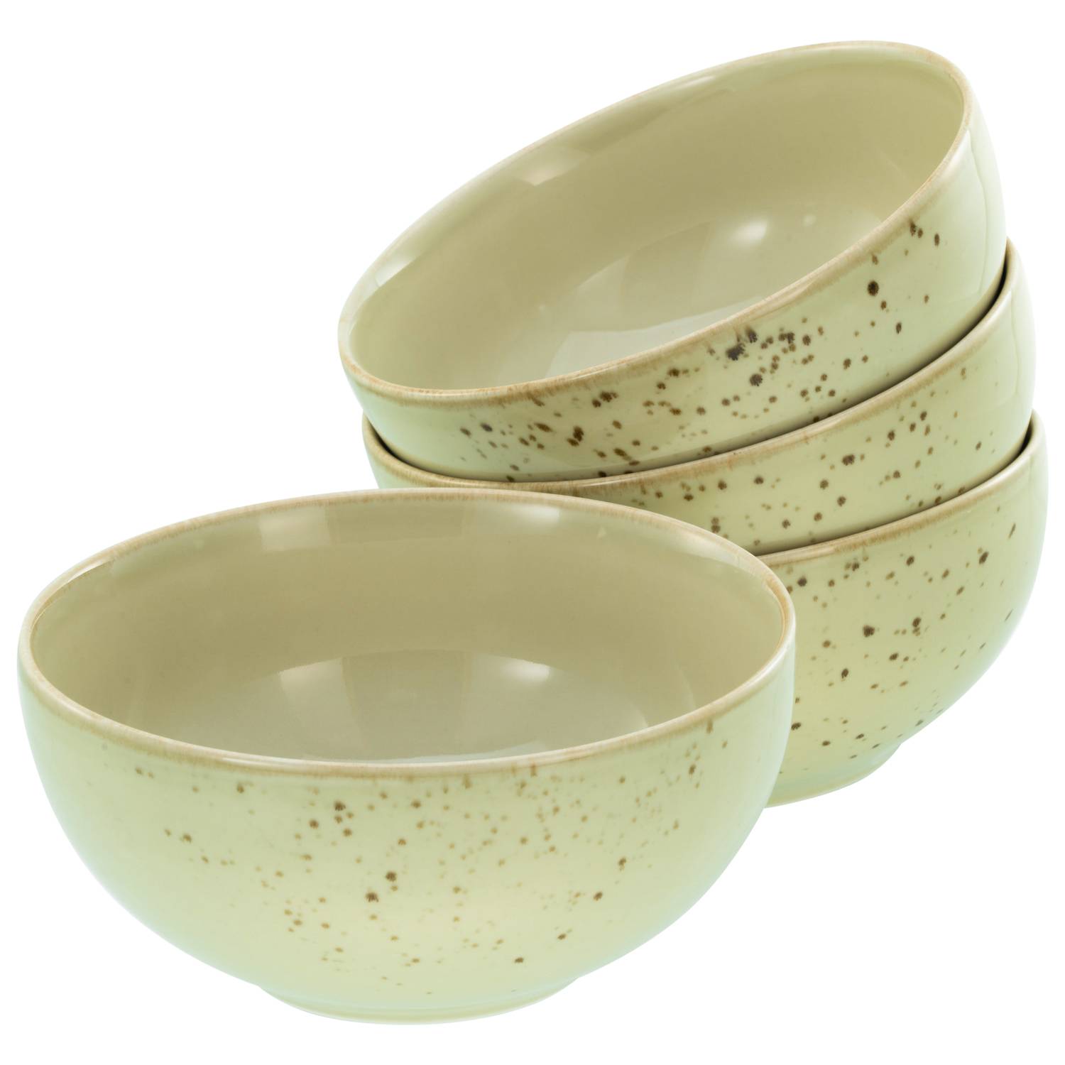 CreaTable 21678 Nature Collection Buddha Bowl Schüssel, grün, 4-teilig (1 Set)