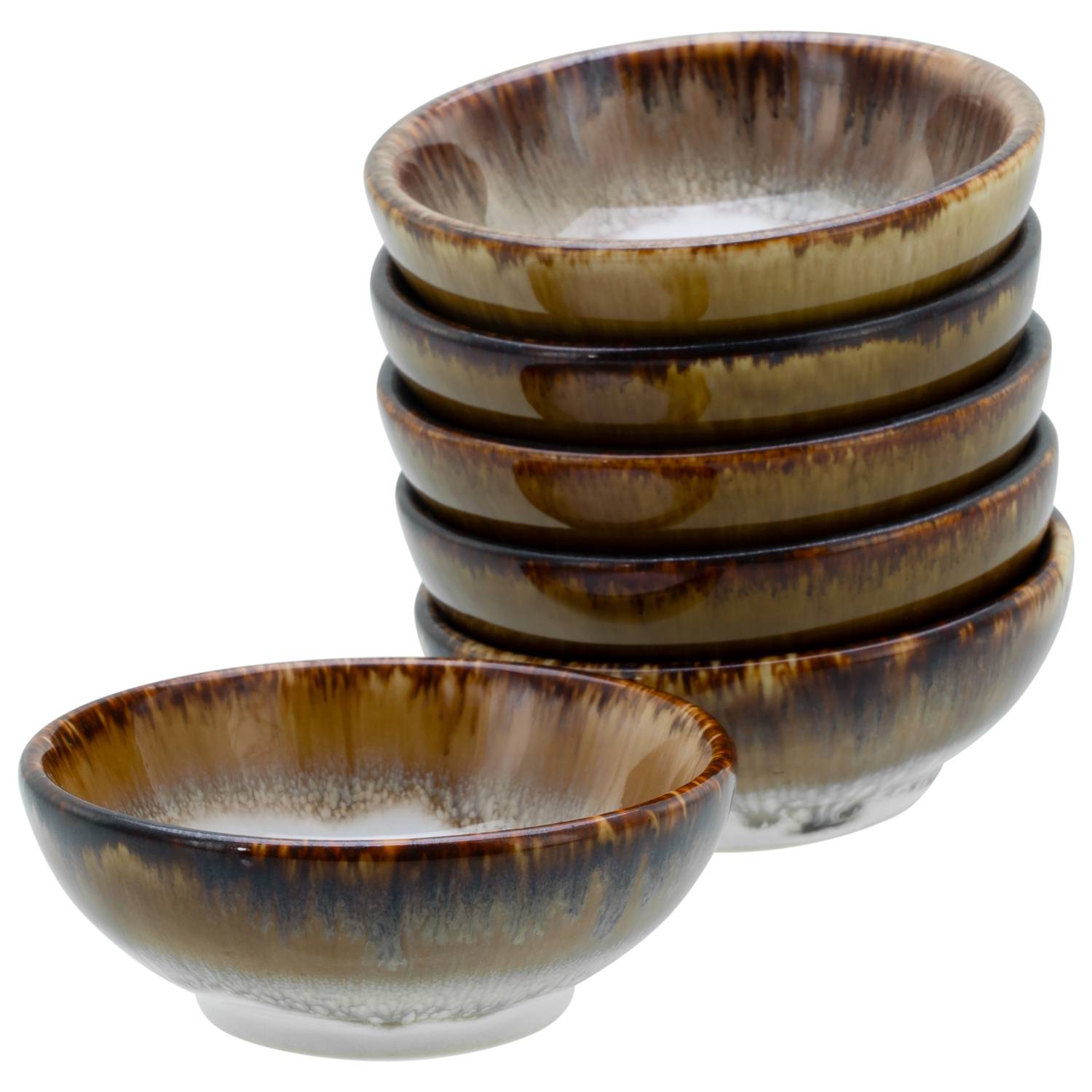 CreaTable 21815 Cascade Sojaschale Steinzeug, braun, 6-teilig (1 Set)