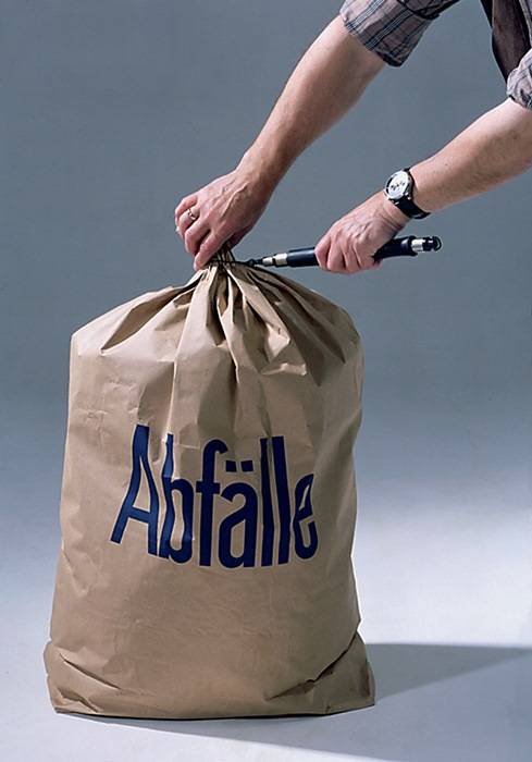 Papierabfallsack B700xL950mm 2-lagig mit Kreuzbodenfalte