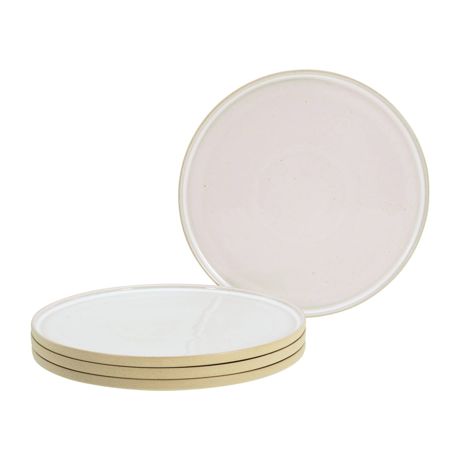 CreaTable 21657 Futuro Speiseteller Ø 26 cm, sand, 4-teilig (1 Set)
