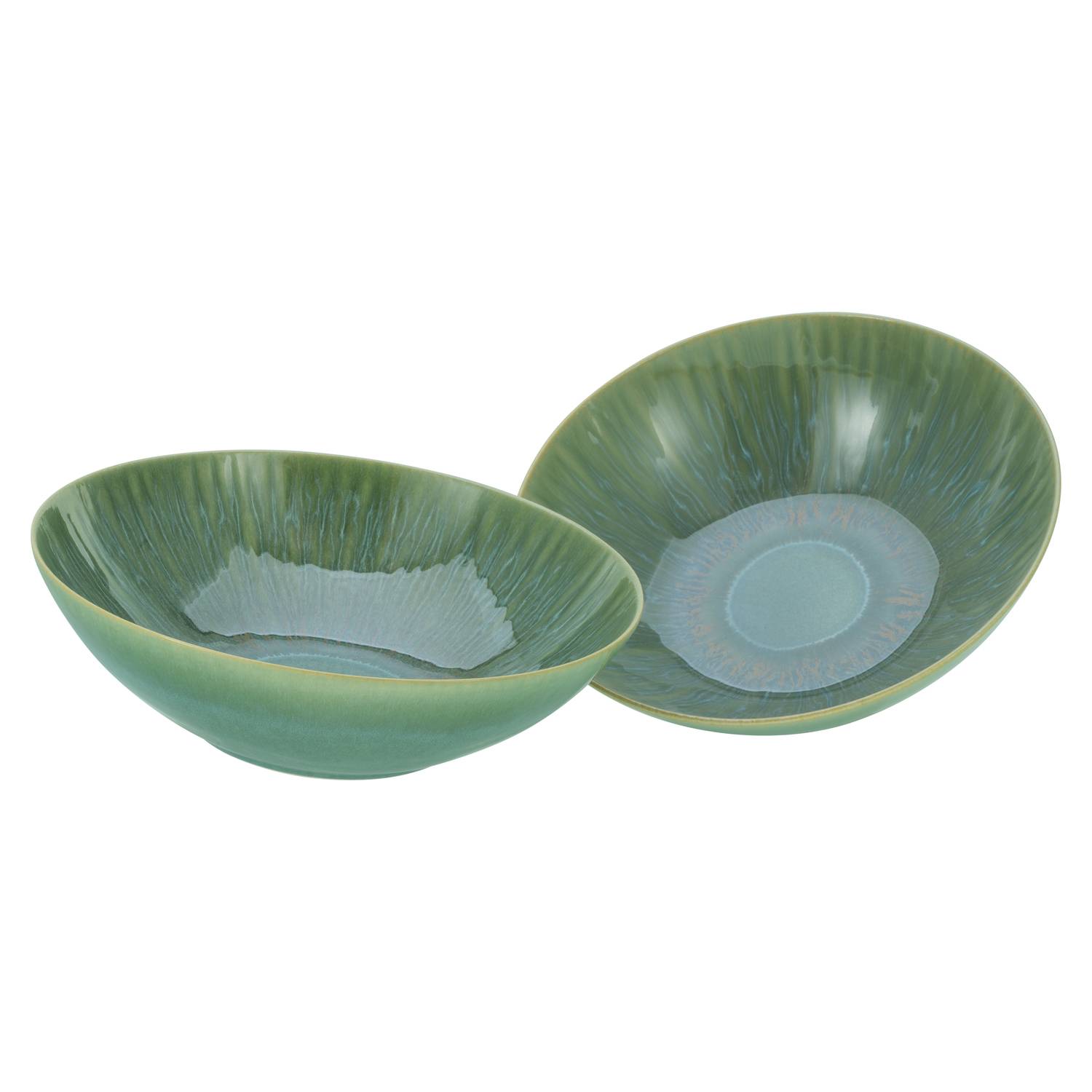 CreaTable 33085 Sea Breeze Schüssel, grün, 2-teilig (1 Set)