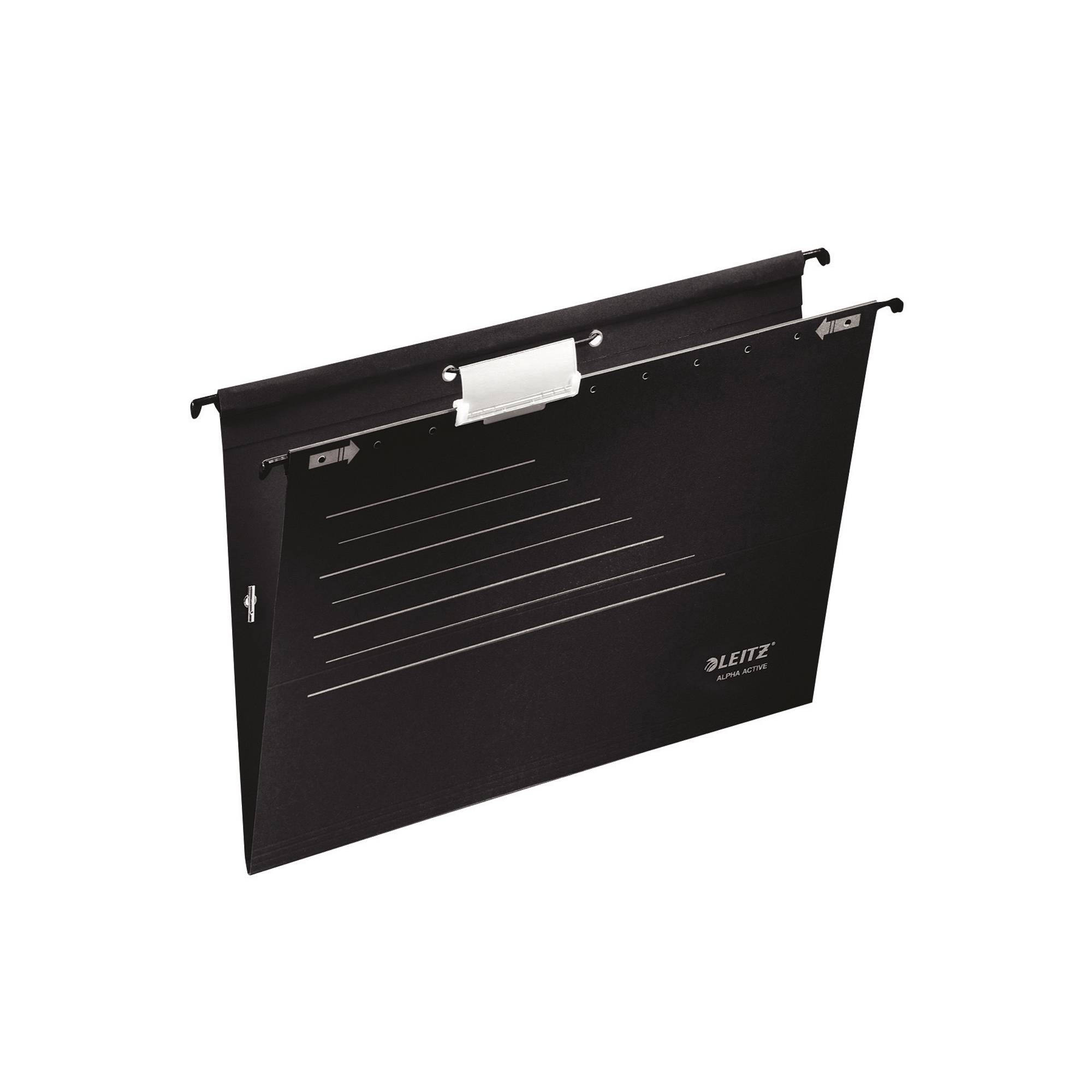 Leitz Hängemappe ALPHA Active 19253095 DIN A4 schwarz 5 St./Pack.