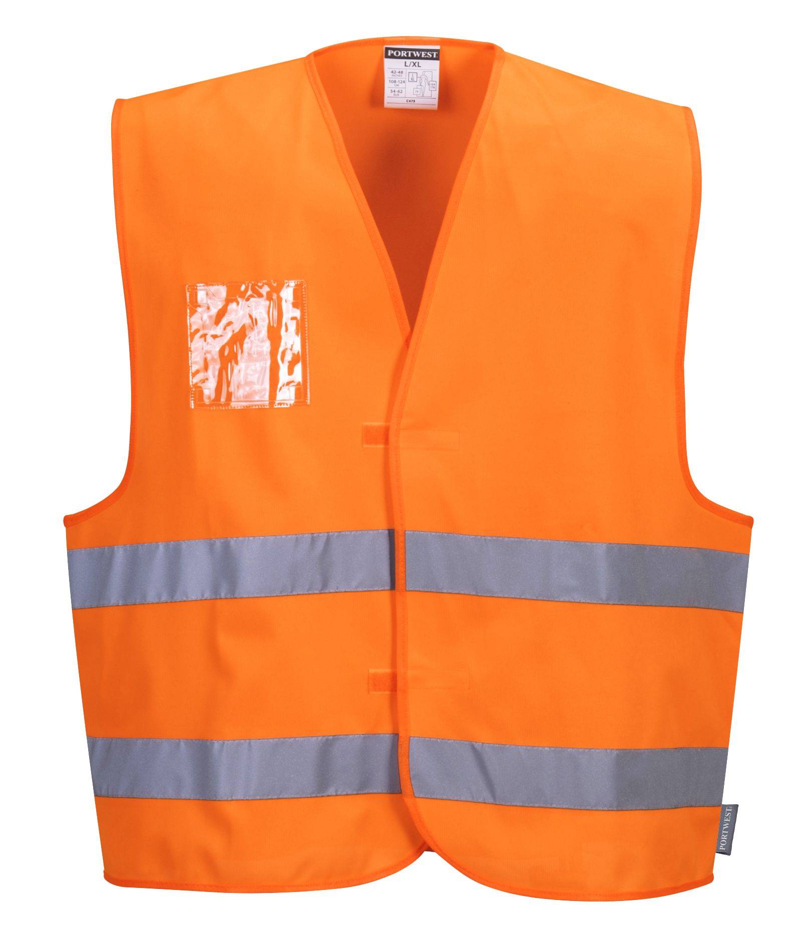 Portwest 2-Reflex-Warnschutzweste mit Ausweistasche Farbe: Orange, Gr.: 2XL/3XL