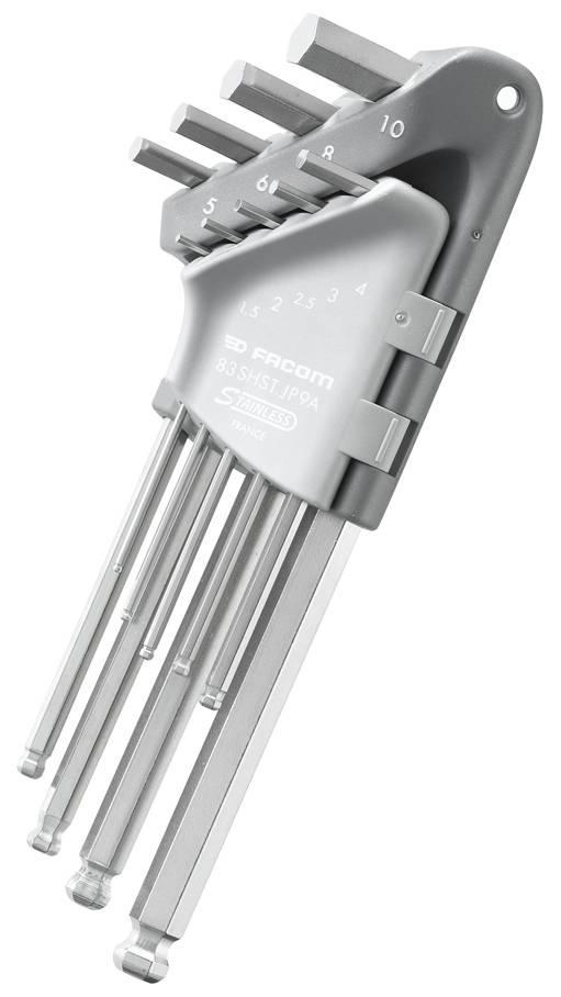Facom 83SHST.JP9A Stiftschluessel Edelstahl, 9-tlg
