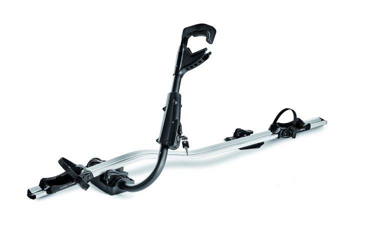 1x Fast Rider Alu Fahrradträger + Dachträger VDP EVO ALU kompatibel mit für Peugeot 108 5 Türer ab 2014