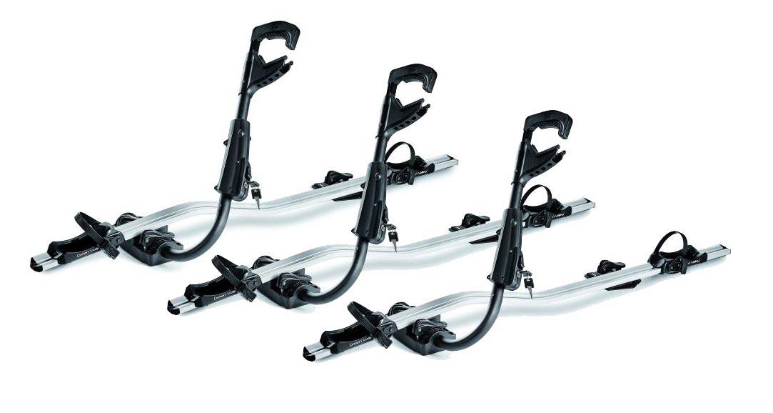 3x Fast Rider Alu Fahrradträger + Dachträger VDP EVO ALU kompatibel mit für Ford Focus IV 5 Türer ab 2018