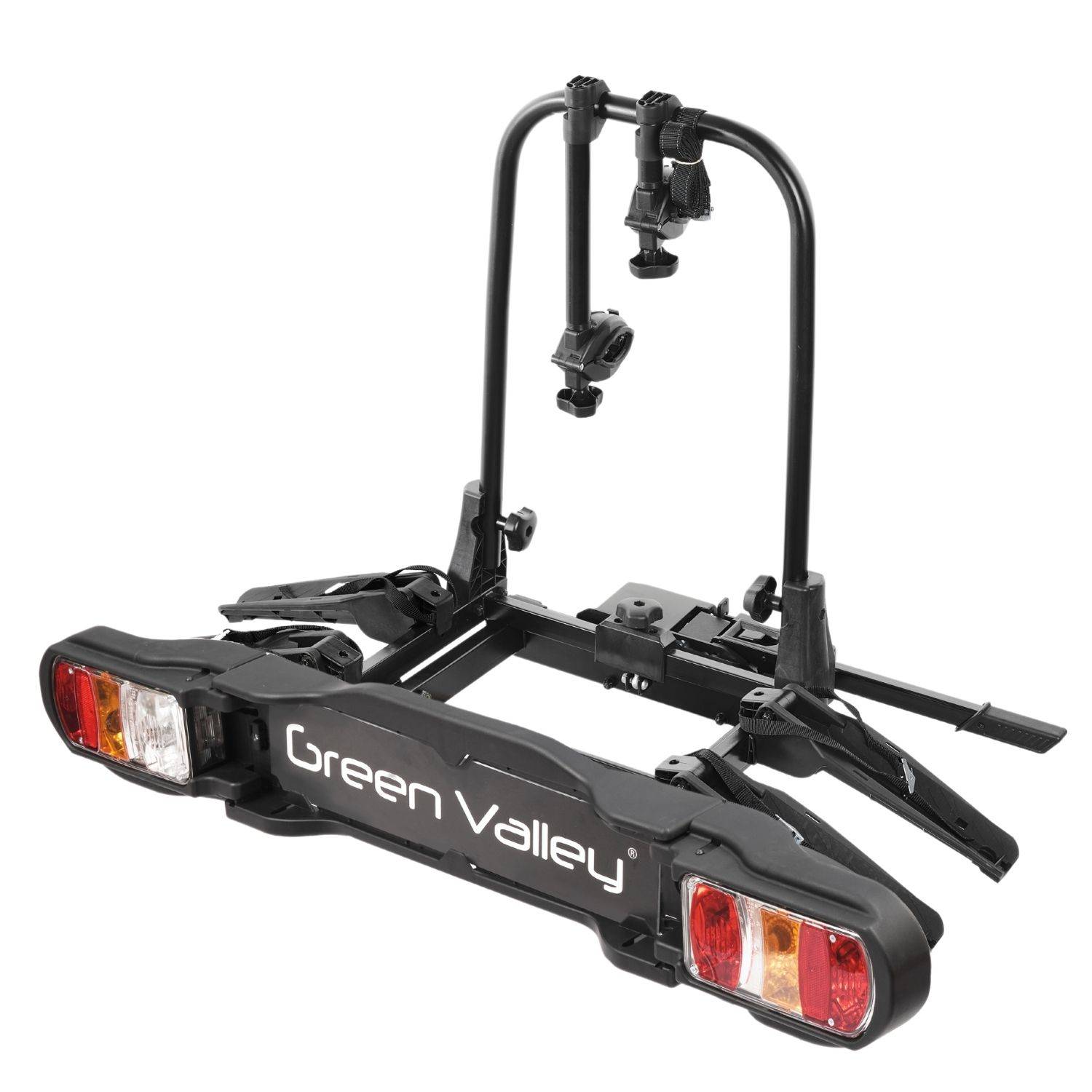 eBike Fahrradträger für Anhängerkupplung Fahrrad Heckträger Radträger - Discovery 2 - für 2 Fahrräder - 60kg Zuladung - am Fahrzeug klappbar -