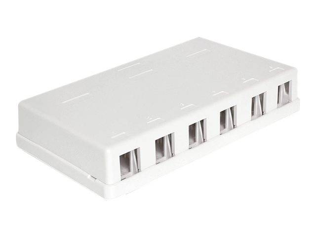 DeLOCK Keystone Surface Mounted Box - Gehäuse mit modularen Einsätzen