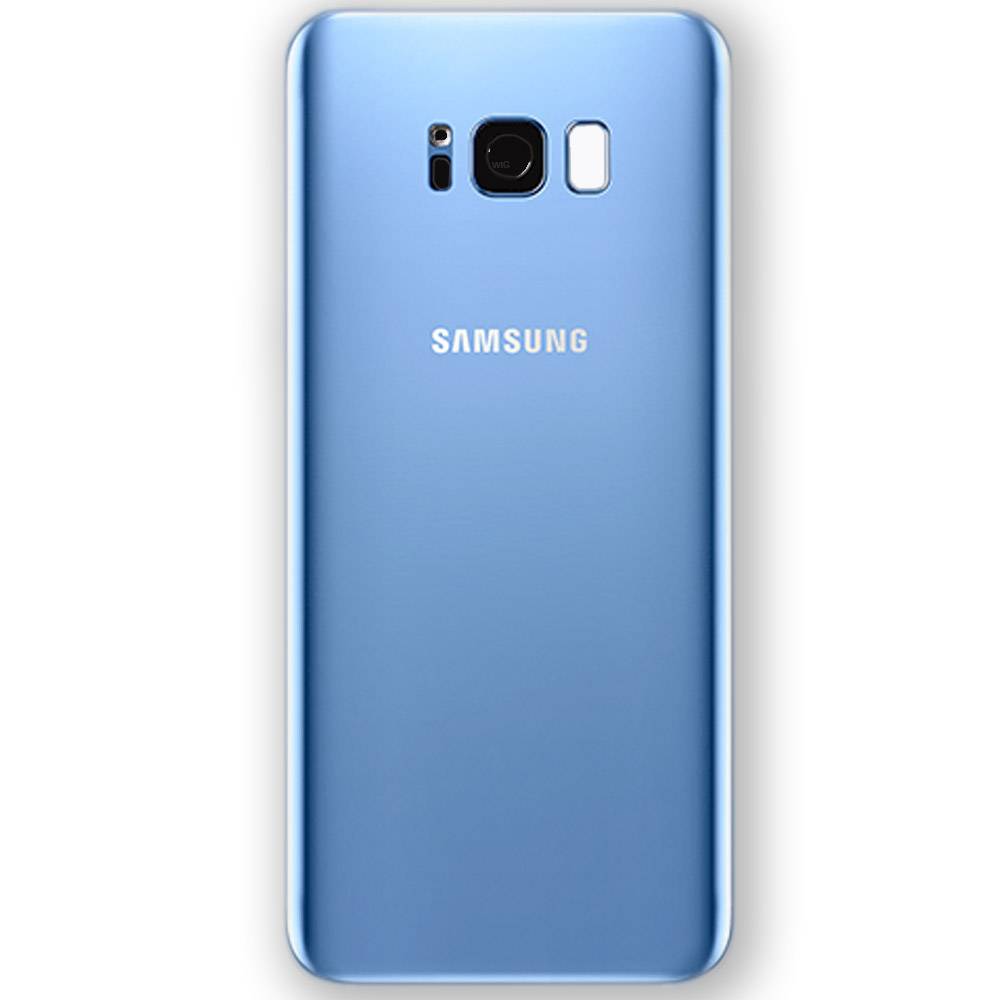Samsung GH82-13962D Akkudeckel Deckel für Galaxy S8 G950 G950F + Klebepad Blau