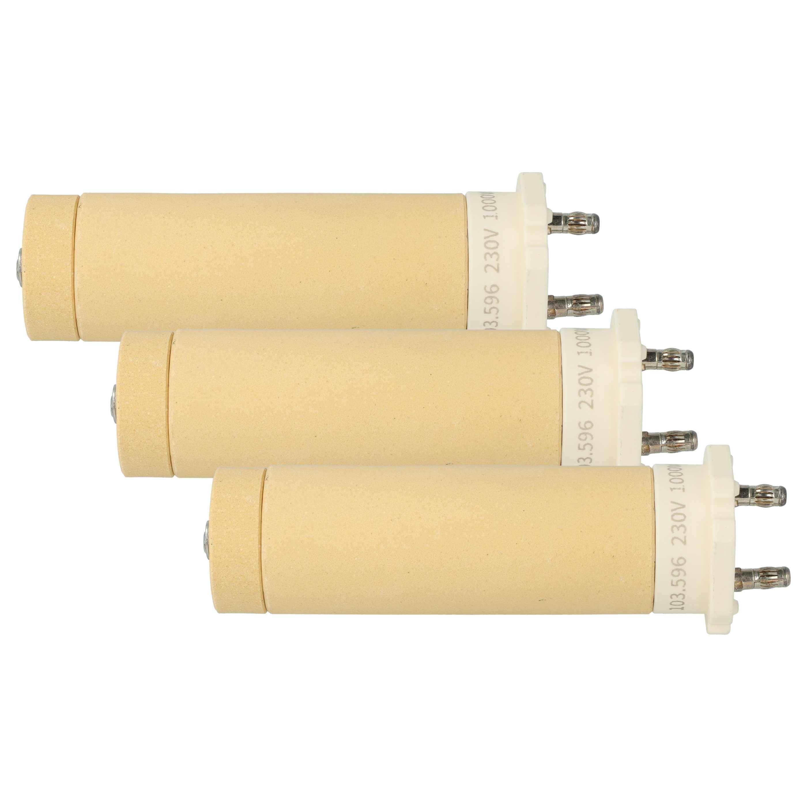 vhbw 3x Heizelement Ersatz für Leister 103.596 für Heißluftschweißpistole - 1000 W, Keramik Heizkern, 3 x 3 cm