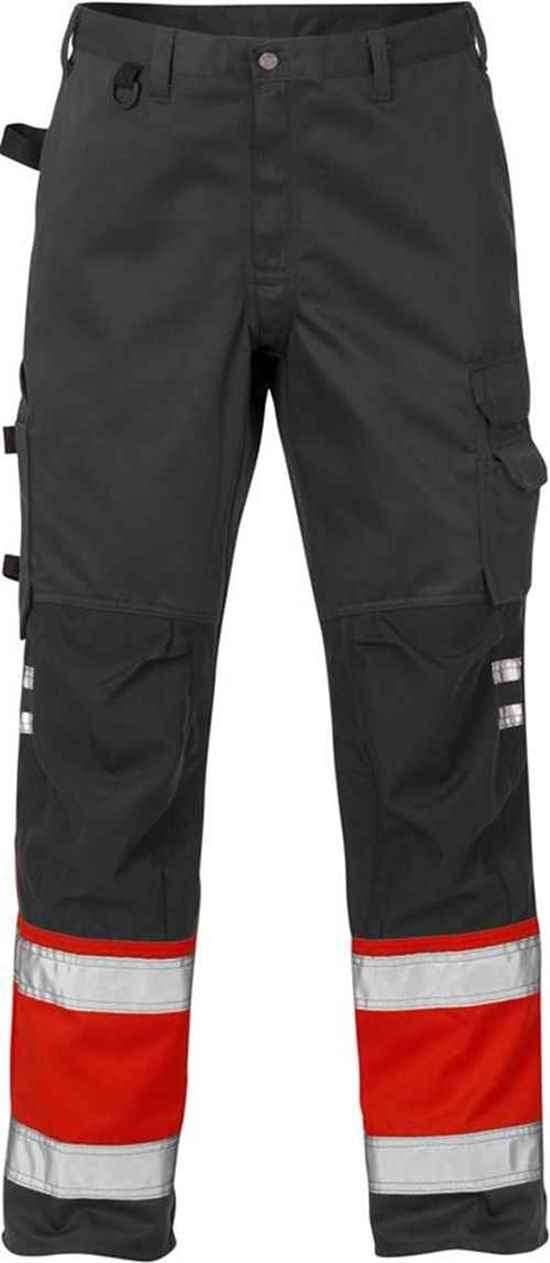 HI-VIS Bundhose 100979-396 Gr. C58 rot/schwarz, 65%PES/35%BW ca. 300 g/m², EN