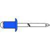 Blindniete GESIPA® - Stahl/Stahl - Ø4,8x12 mm - standard - 500 Stück