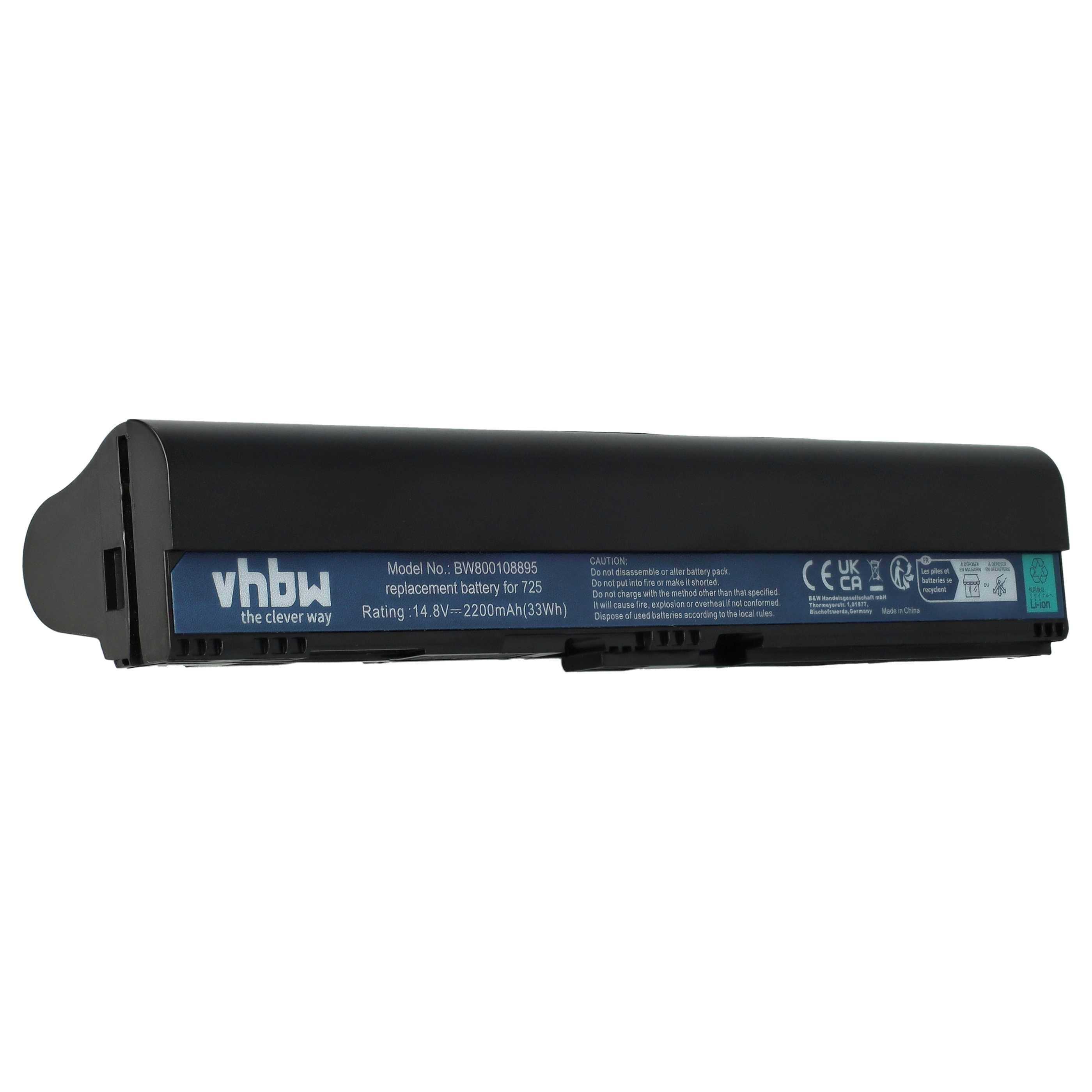 vhbw Akku kompatibel mit Gateway One ZX4260 | Notebook (2200 mAh, 14,4 V, Li-Ion)