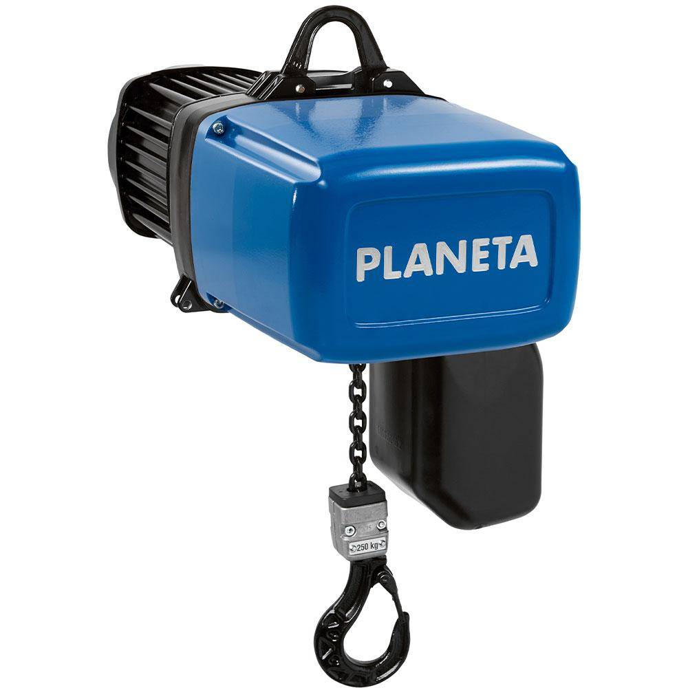 Elektrokettenzug PEH 250/2NF - Tragfähigkeit 500 kg - Hubhöhe 3 m - 4 / 1 m/min - zweisträngig - mit aufklappbarer Ösenaufhängung - Preis per St?