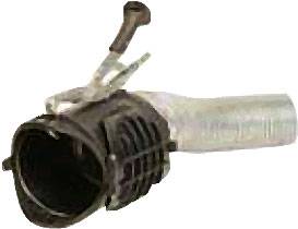 Gummi-/Metall-Abgastülle - rund - für Lkw - Schlauch-Ø 150 mm - Max. Auspuffabmessung 160 mm