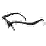 MCR Safety Schutzbrille Klondike Plus Farbe: Schwarz/Klare Scheibe