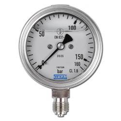 Manometer - Klasse 1,6 - Ø 63 - Überdruck - Skalenteilung 2 - Anzeigebereich 0-60 bar