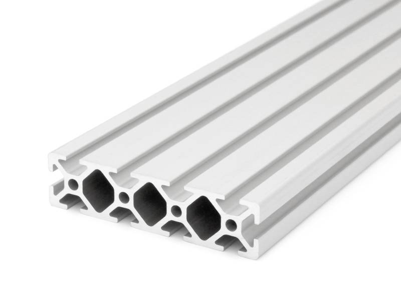 Aluminiumprofil 20x80L I-Typ Nut 5 (leicht), silber eloxiert. Aluminium Profil 20x80 Alu Profile 20 x 80 Montage- Systemprofil 1040mm