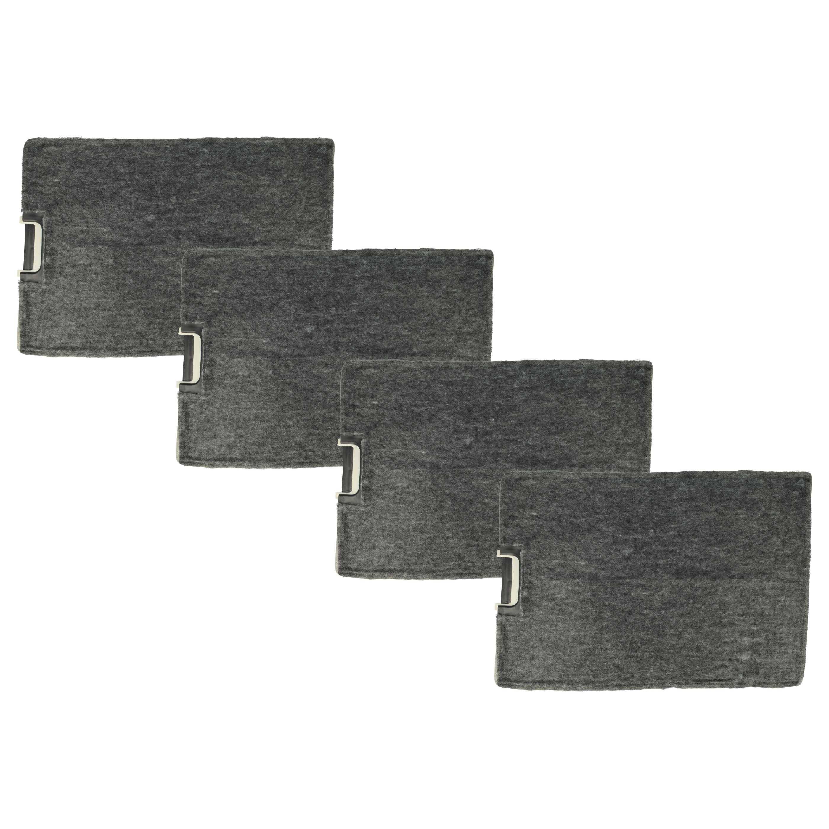 vhbw 4x Aktivkohlefilter kompatibel mit Imperial DHT 600-2 WMP PWC 226 Belion, DHT 90 CN/CH Dunstabzugshaube - 30 x 21,5 x 3 cm