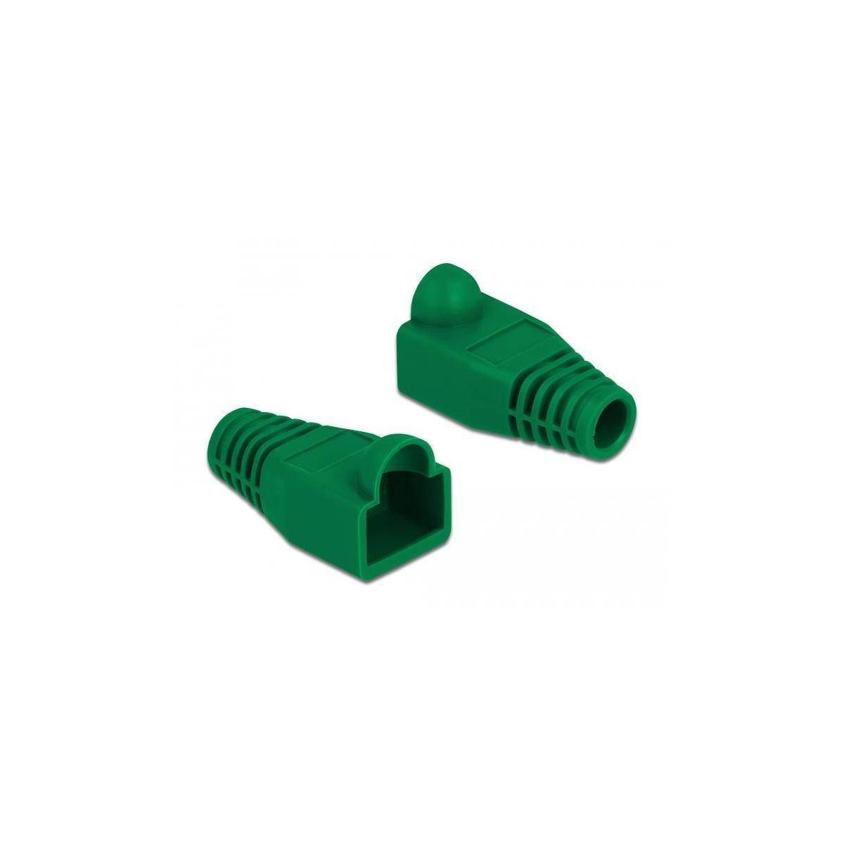 Delock Strain relief for RJ45 plug - Netzwerkkabel-Knickschutz - grün (Packung m