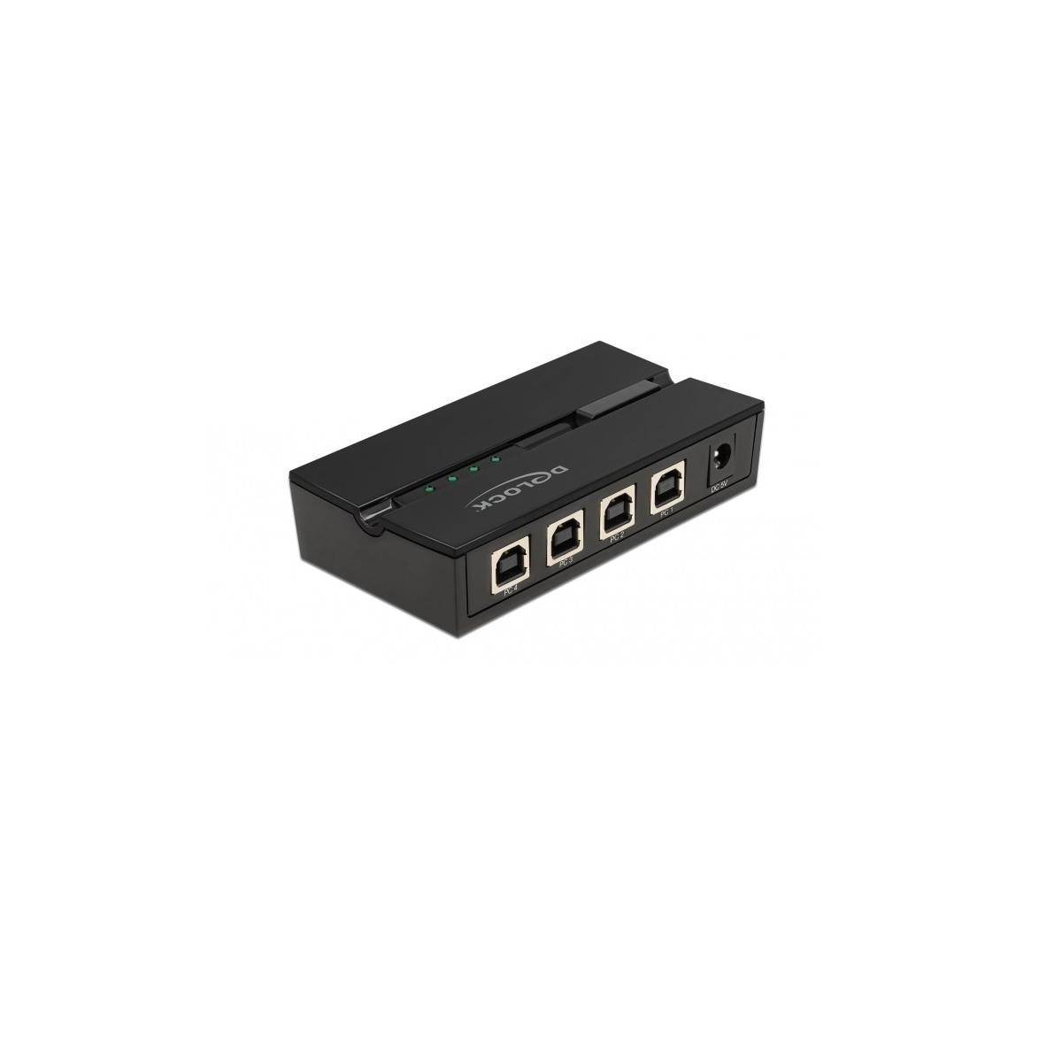 Delock USB-Umschalter für die gemeinsame Nutzung von Peripheriegeräten - 4 x USB