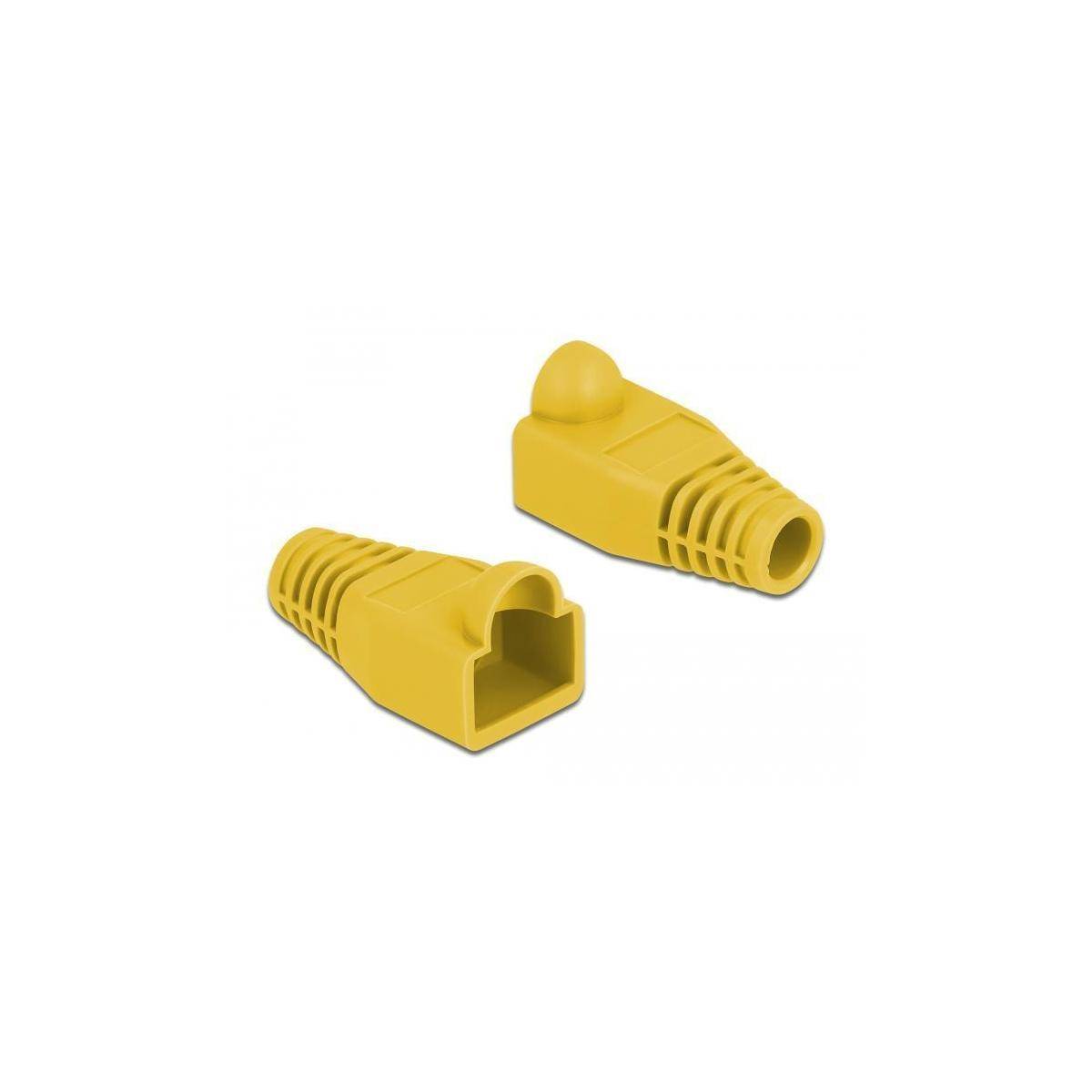 Delock Strain relief for RJ45 plug - Netzwerkkabel-Knickschutz - Gelb (Packung m
