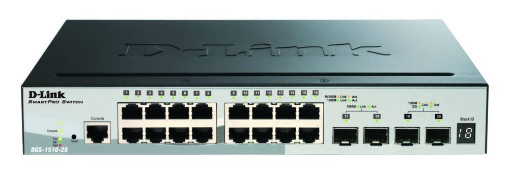 DLink Deutschland 20-Port Gigabit Switch DGS-1510-20/E