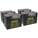 Bleiakku 4x 12V 75Ah kompatibel zu Rollstuhl E-Mobil Seniorenmobil u.a. Bleiakku 4x 12V 75Ah kompatibel zu Rollstuhl E-Mobil Seniorenmobil u.a.