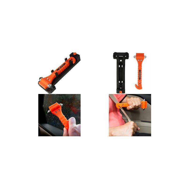 FIRST AID ONLY 2-in-1 Notfallhammer, orange, 2er Pack
