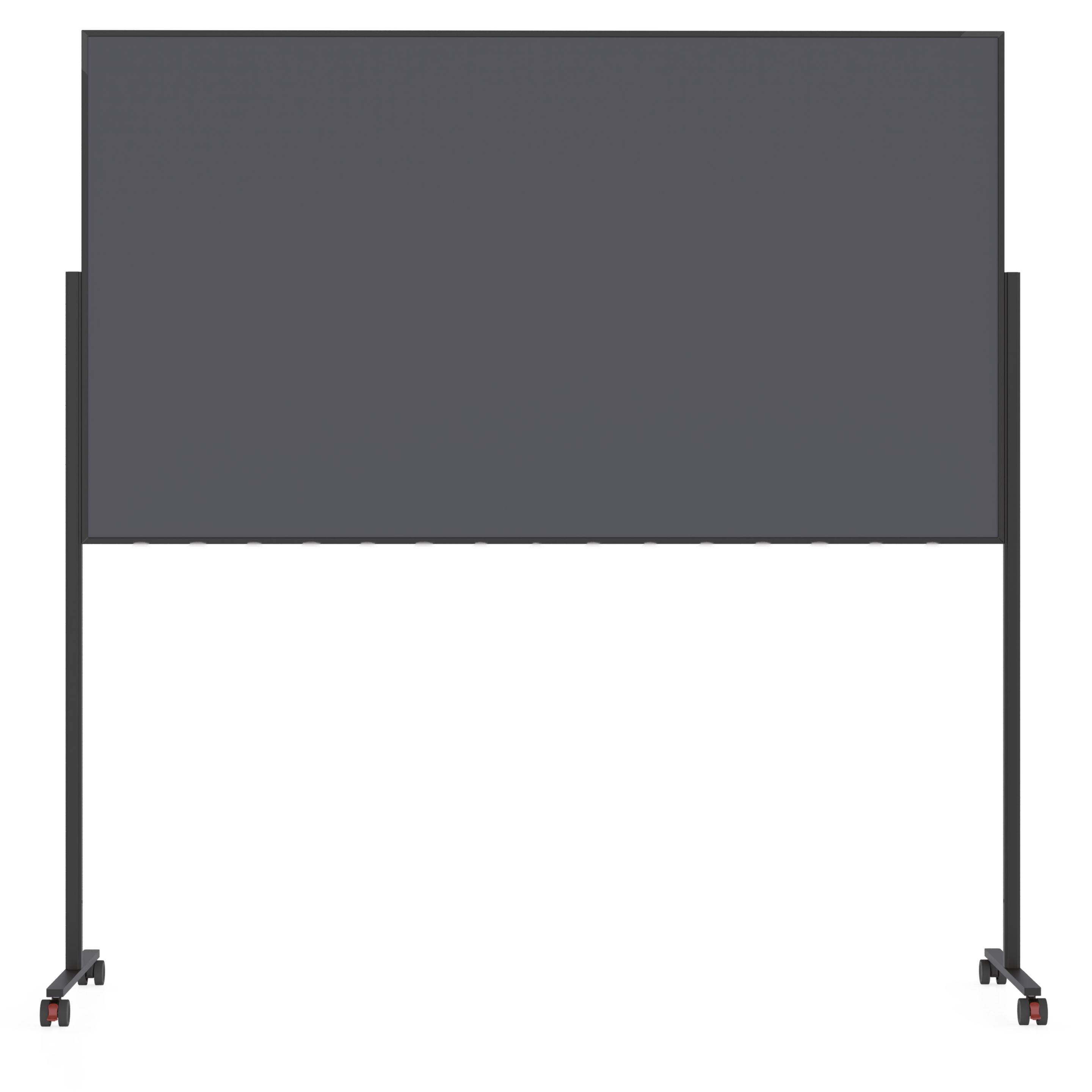 Magnetoplan Design-Moderationstafel VarioPin - Hoch- oder Querformat - 100x180cm - Filz - Grau