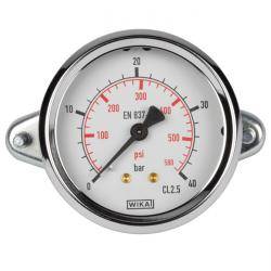 Manometer - Klasse 2,5 - Ø 100 - Überdruck - G 1/2" B - Skalenteilung 0,2 - Anzeigebereich 0 bis 10 bar
