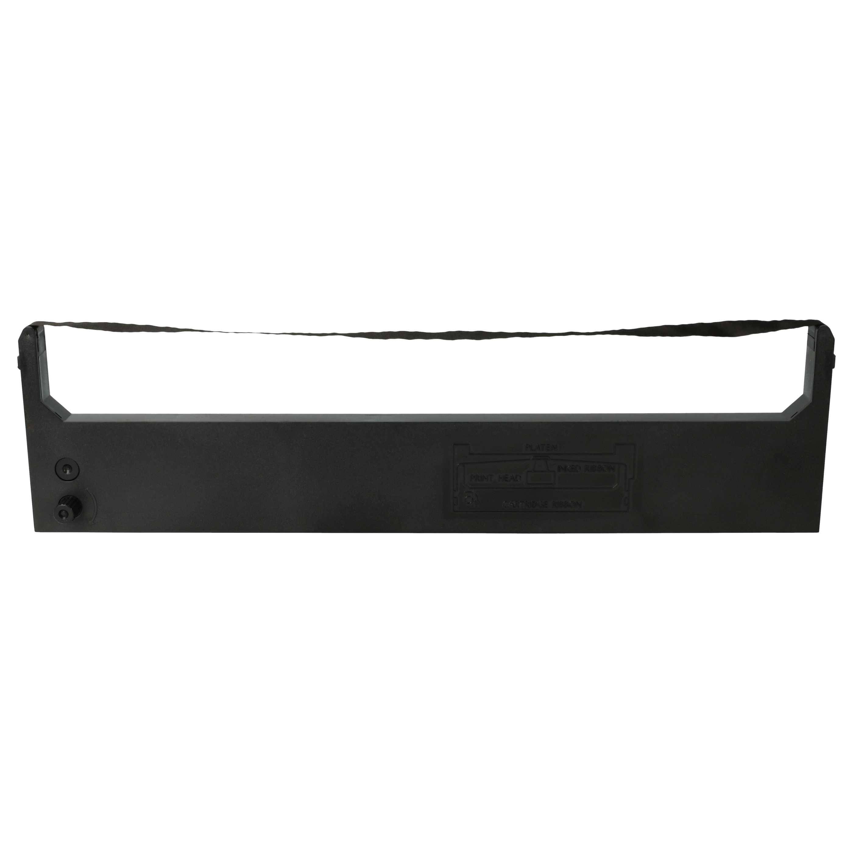 vhbw 5x Farbband Schriftband kompatibel mit Citizen LSP 124 D PLUS | LSP 124 D, LSP 180 E, MSP 120 Nadeldrucker, Bondrucker - Schwarz