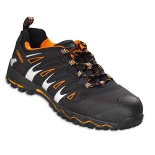 RUNNEX® S1P Sicherheitshalbschuhe LightStar schwarz/orange/silber 5130_36 Gr.36