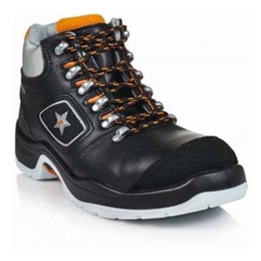 RUNNEX® S3-Sicherheitsschnürstiefel TeamStar schwarz/orange 5308_45 Gr.45