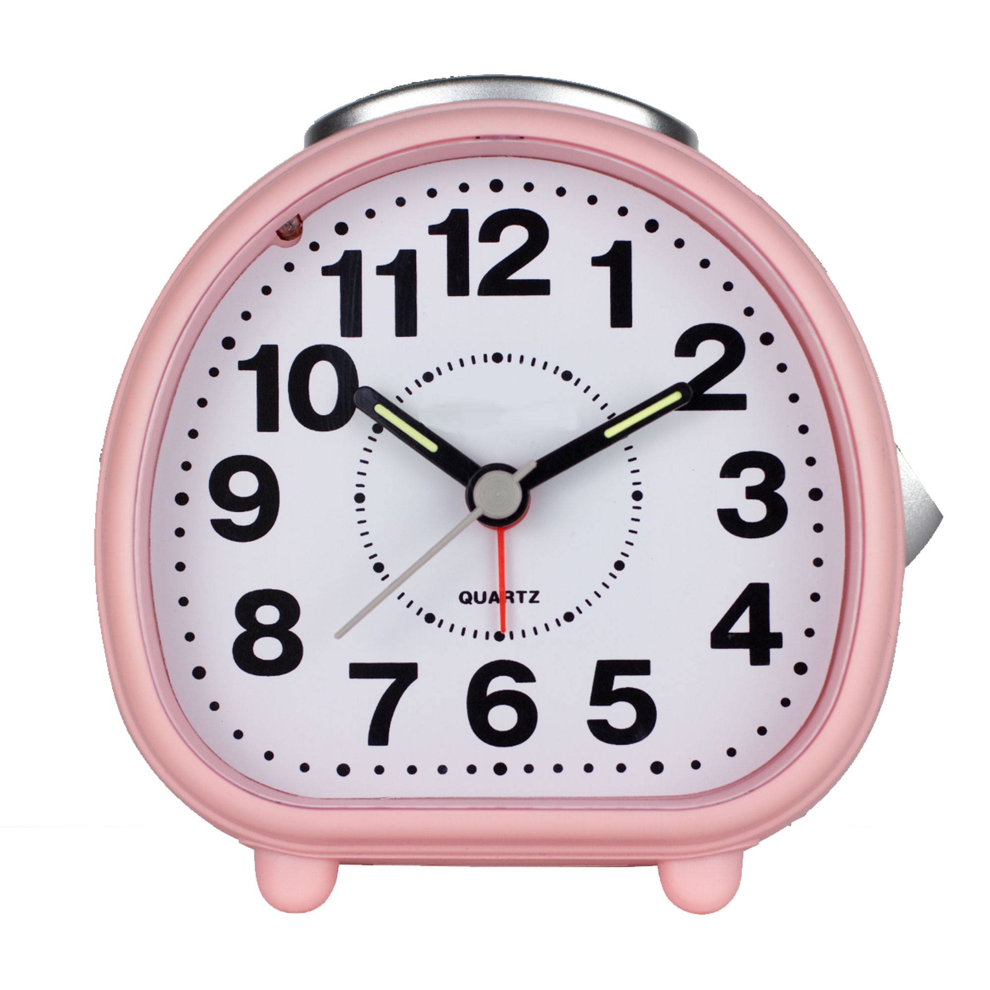 Quarzwecker "Vintage Line" Geräuscharm mit Leuchtzeigern Reisewecker lauter Alarm mit Licht + Snooze - 4-AB10818-5