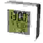 Design-Funkwecker mit Temperaturanzeige Datumsanzeige 2 Alarme Snooze Reisewecker lautlos ohne Ticken Weiß Funkuhr Digitaler Wecker Digitale Uhr 
