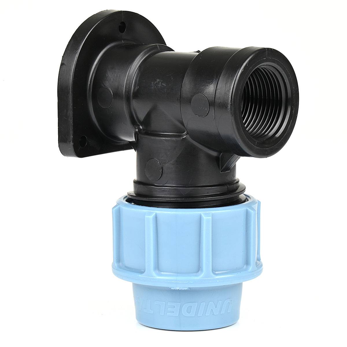 PE-Wandscheibe Klemmmuffe 25 mm, Innengewinde 3/4" (26,44 mm)