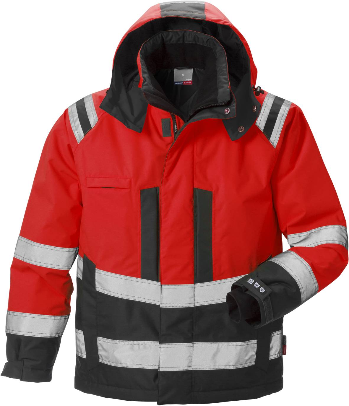 HI-VIS Winterjacke 119626-396 Gr. M rot/schwarz, 100% Polyester