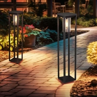 Stehleuchte Außen Standlampe Garten Aluminium Aussen Sockelleuchte Wegleuchte schwarz, matt klar, 1x E27, LxBxH 15x15x80 cm Stehleuchte Außen Standlampe Garten Aluminium Aussen Sockelleuchte Wegleuchte schwarz, matt klar, 1x E27, LxBxH 15x15x80 cm