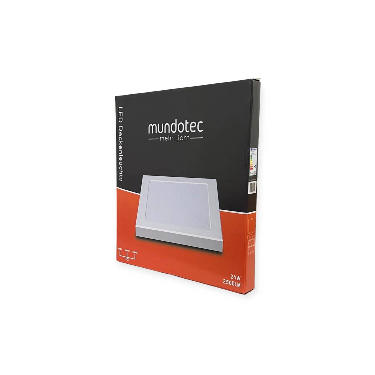 LED Aufbauleuchte Deckenleuchte 24 Watt eckig IP20 CCT 3000K/4000K/6500K