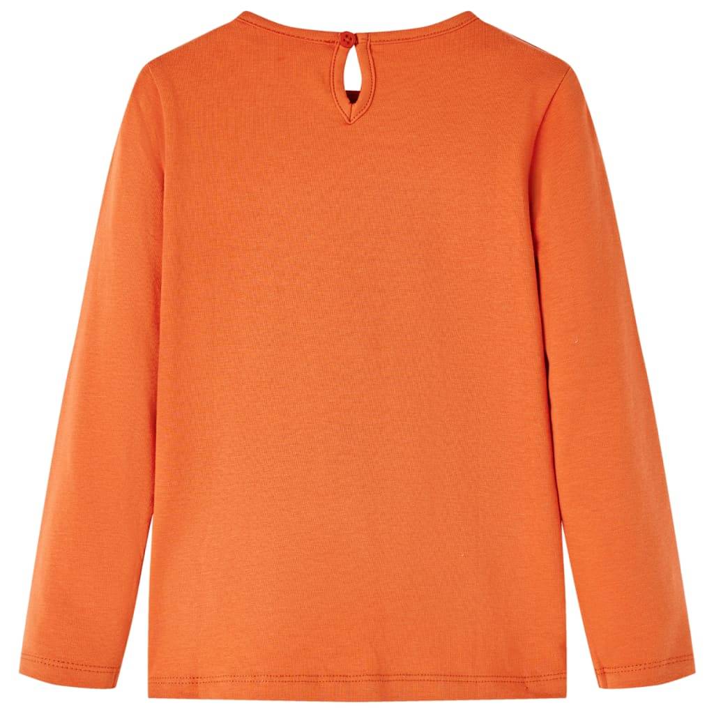 Kinder-Langarmshirt Dunkelorange 128