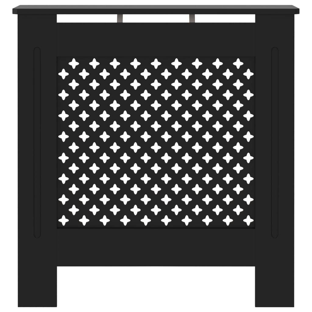 vidaXL MDF Heizkörperverkleidung Schwarz 78 cm