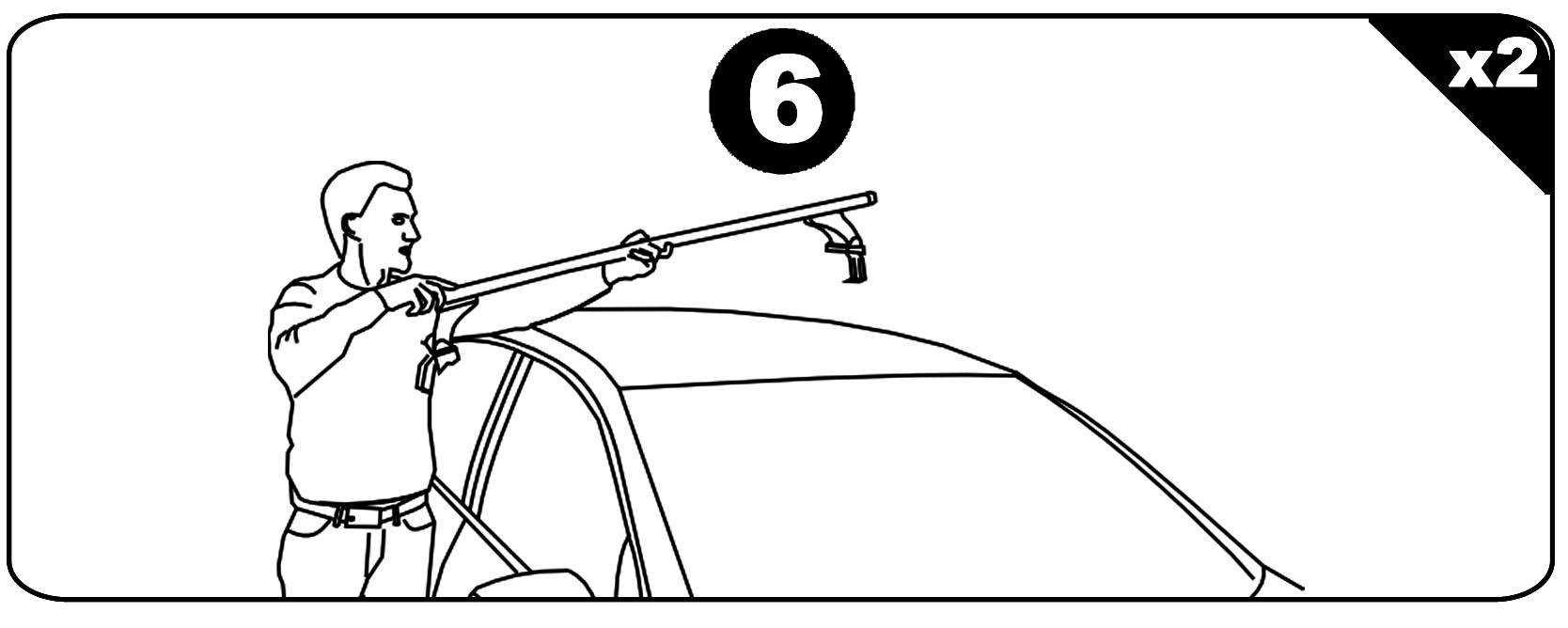 Dachbox VDPMAA460 460Ltr schwarz matt abschließbar + Stahl Dachträger Aurilis VDP kompatibel mit für Citroen Xsara Picasso (5Türer) 1999-2010