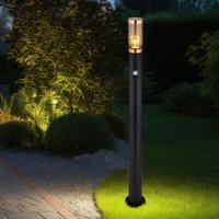 Standleuchte Außenbeleuchtung Stehleuchte mit Bewegungsmelder Garten Edelstahl, dimmbar Fernbedienung, 1x RGB LED 8,5W 806Lm warmweiß, DxH 7,6x110 Standleuchte Außenbeleuchtung Stehleuchte mit Bewegungsmelder Garten Edelstahl, dimmbar Fernbedienung, 1x RGB LED 8,5W 806Lm warmweiß, DxH 7,6x110