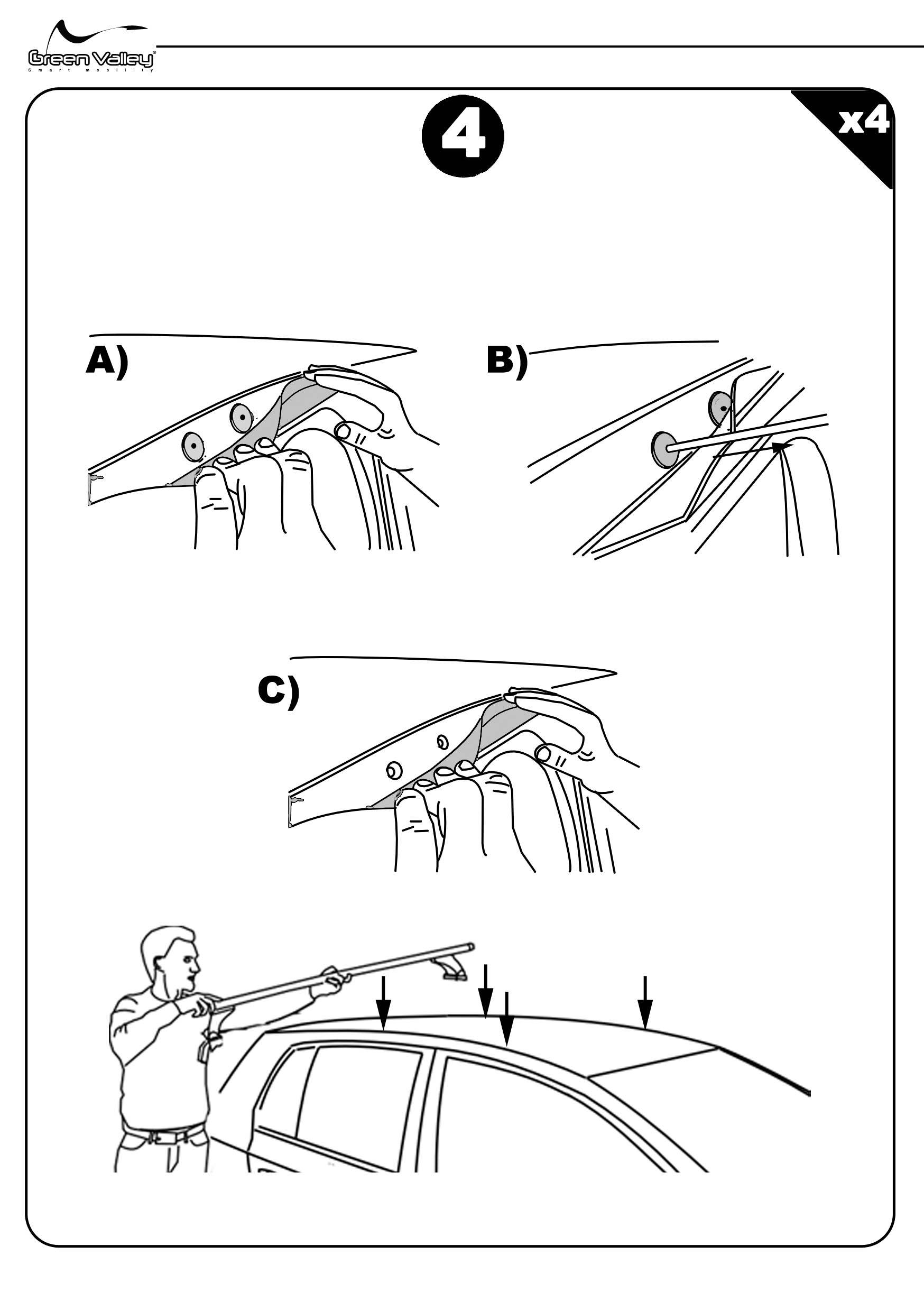 Dachbox VDPMAA580 580Ltr abschließbar schwarz + Alu Dachträger Aurilis VDP kompatibel mit für Renault Clio III (5 Türer) 2005-2012