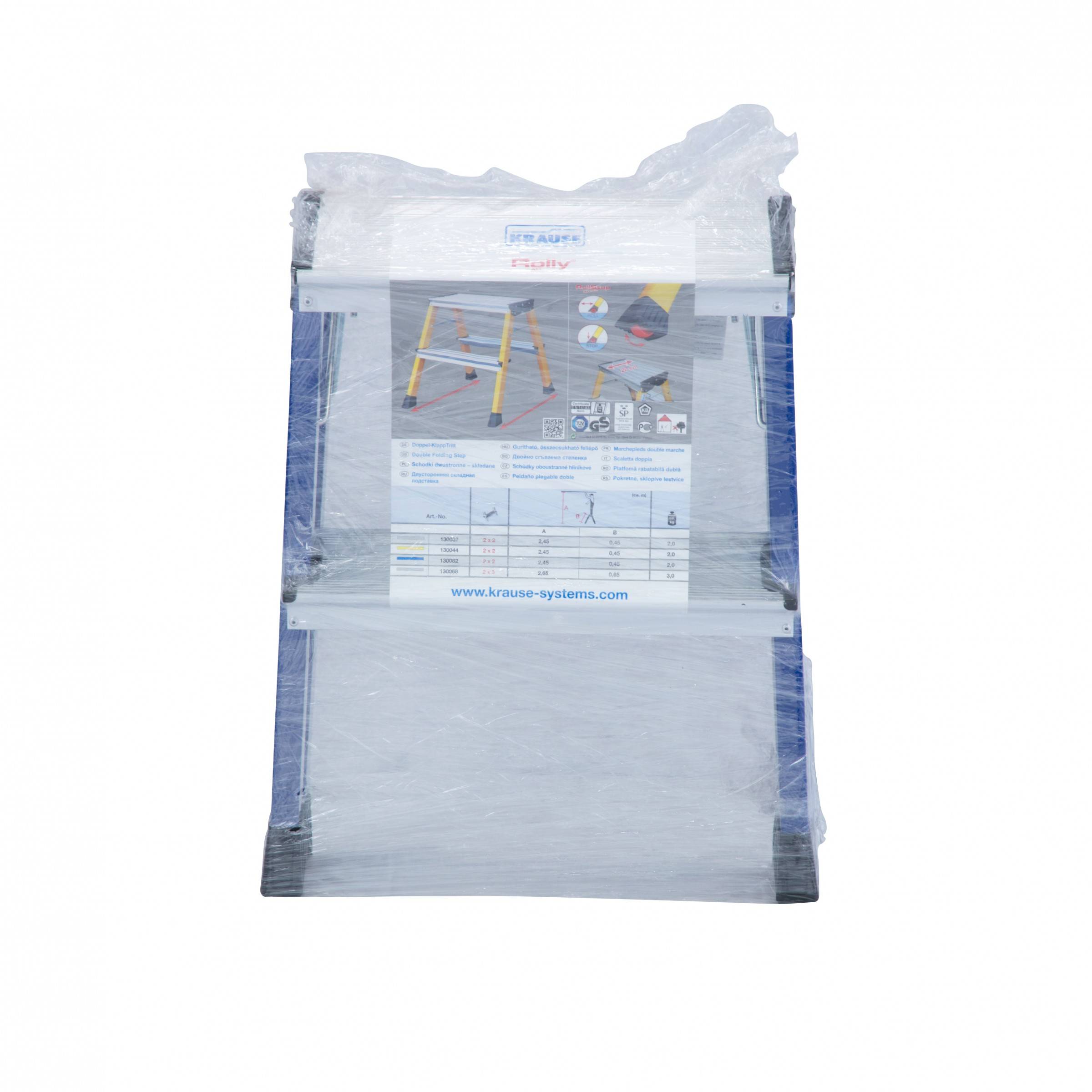 Krause Rolly Klapptritt Blau 2x2 Stufen