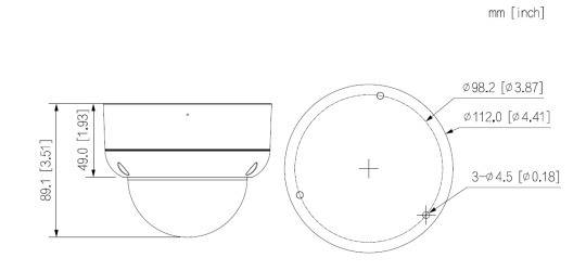 Dahua - HAC-HDBW1200EAP-0280B-S6 - HDCVI - Dome, - 2 MP - 2,8mm fix Objektiv - Max. 25fps@1080P - Max.IR Reichweite~40m