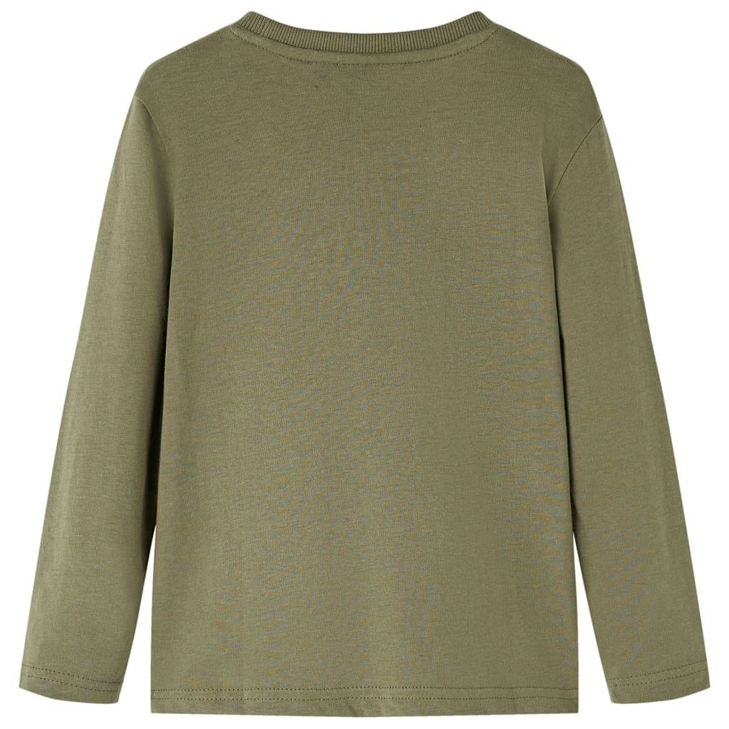 Kinder-Langarmshirt Khaki 92