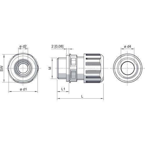 Stahl Exe Kabelverschraubung 8161/7-M25-1707