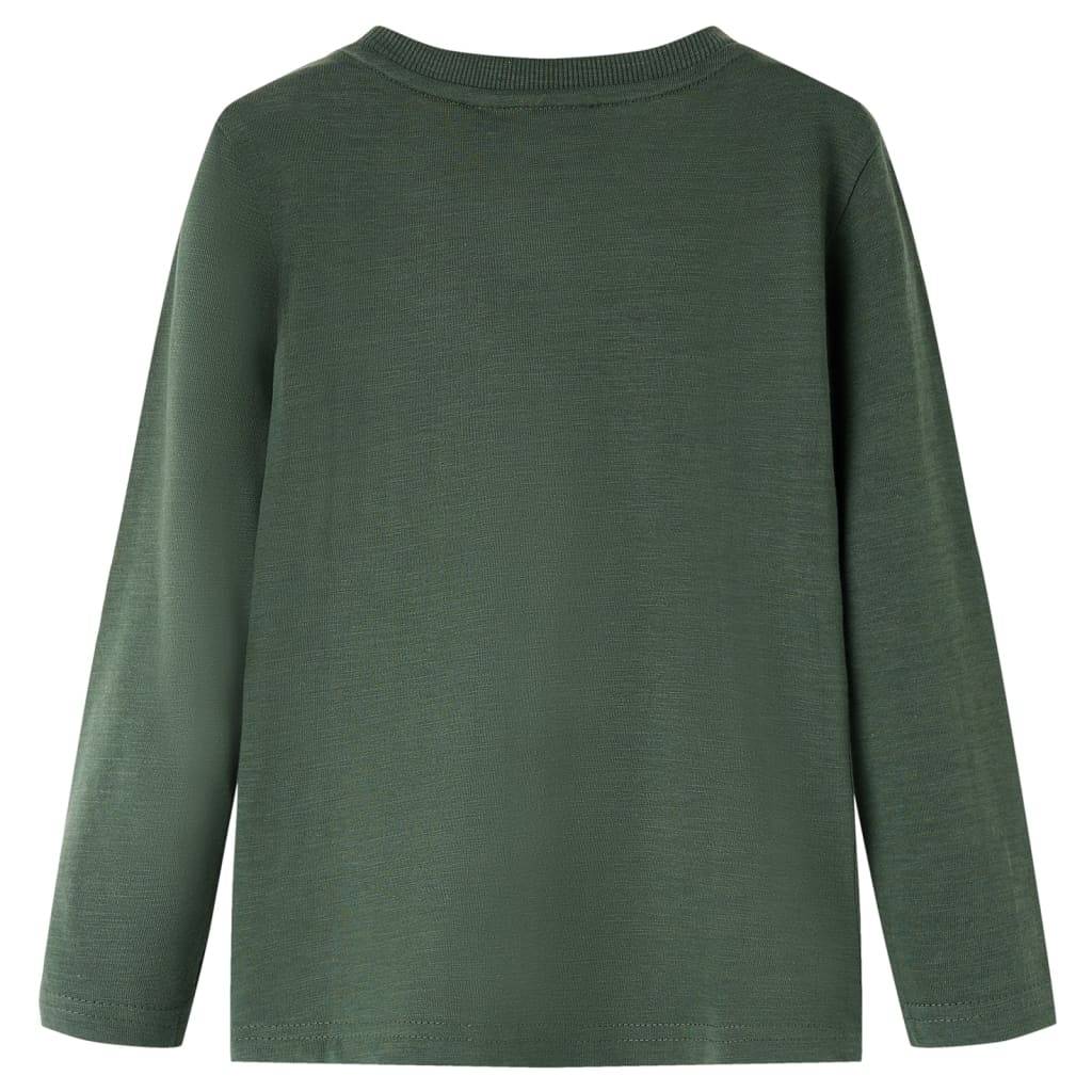 Kinder-Langarmshirt Dunkelgrün 92